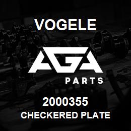 2000355 Vogele CHECKERED PLATE | AGA Parts