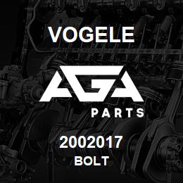 2002017 Vogele BOLT | AGA Parts