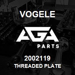 2002119 Vogele THREADED PLATE | AGA Parts