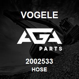 2002533 Vogele HOSE | AGA Parts