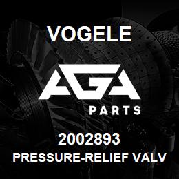 2002893 Vogele PRESSURE-RELIEF VALVE | AGA Parts