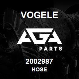 2002987 Vogele HOSE | AGA Parts
