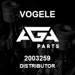 2003259 Vogele DISTRIBUTOR | AGA Parts