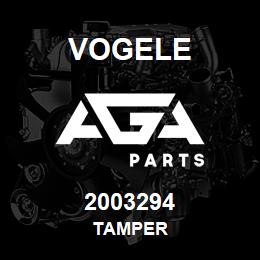 2003294 Vogele TAMPER | AGA Parts