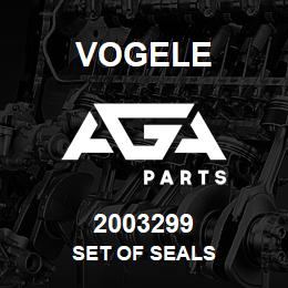 2003299 Vogele SET OF SEALS | AGA Parts