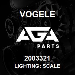 2003321 Vogele LIGHTING: SCALE | AGA Parts