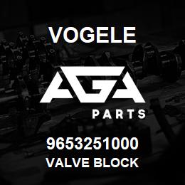9653251000 Vogele VALVE BLOCK | AGA Parts