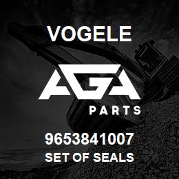 9653841007 Vogele SET OF SEALS | AGA Parts