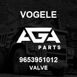 9653951012 Vogele VALVE | AGA Parts