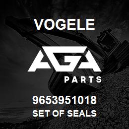 9653951018 Vogele SET OF SEALS | AGA Parts