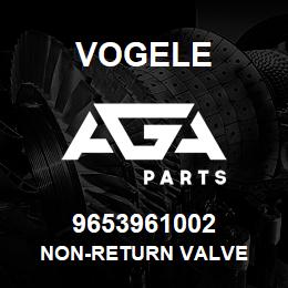 9653961002 Vogele NON-RETURN VALVE | AGA Parts