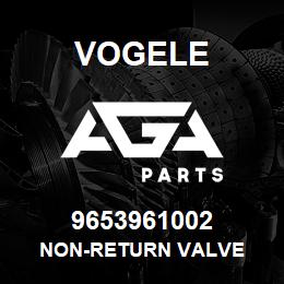 9653961002 Vogele NON-RETURN VALVE | AGA Parts