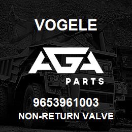9653961003 Vogele NON-RETURN VALVE | AGA Parts