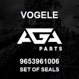 9653961006 Vogele SET OF SEALS | AGA Parts