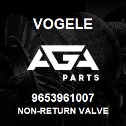 9653961007 Vogele NON-RETURN VALVE | AGA Parts