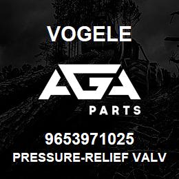 9653971025 Vogele PRESSURE-RELIEF VALVE | AGA Parts