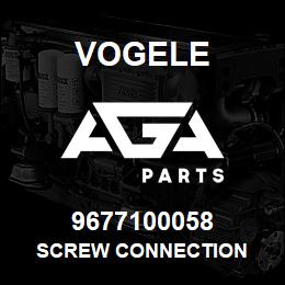 9677100058 Vogele SCREW CONNECTION | AGA Parts