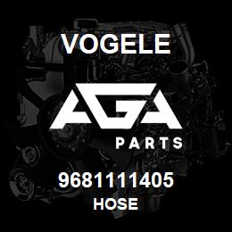 9681111405 Vogele HOSE | AGA Parts