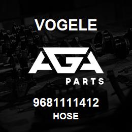 9681111412 Vogele HOSE | AGA Parts