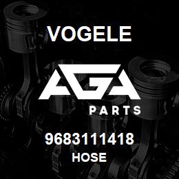 9683111418 Vogele HOSE | AGA Parts