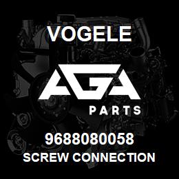 9688080058 Vogele SCREW CONNECTION | AGA Parts