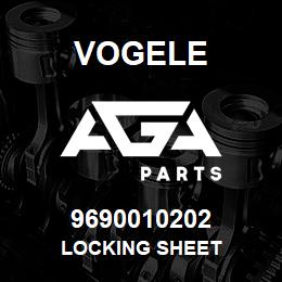 9690010202 Vogele LOCKING SHEET | AGA Parts