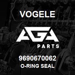 9690670062 Vogele O-RING SEAL | AGA Parts