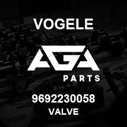 9692230058 Vogele VALVE | AGA Parts