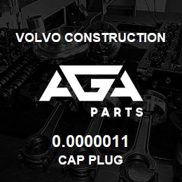 0.0000011 Volvo CE CAP PLUG | AGA Parts