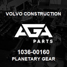 1036-00160 Volvo CE PLANETARY GEAR | AGA Parts
