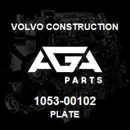 1053-00102 Volvo CE PLATE | AGA Parts