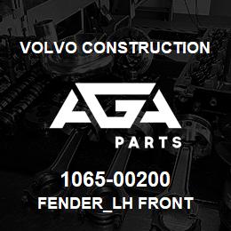 1065-00200 Volvo CE FENDER_LH FRONT | AGA Parts