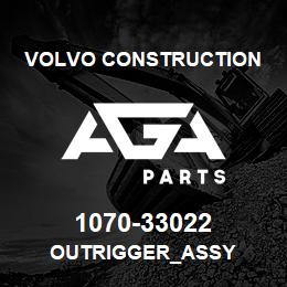 1070-33022 Volvo CE OUTRIGGER_ASSY | AGA Parts