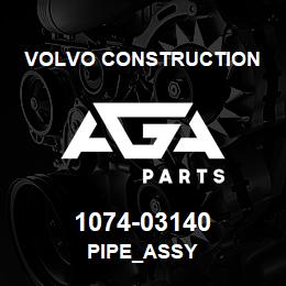 1074-03140 Volvo CE PIPE_ASSY | AGA Parts