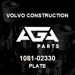 1081-02330 Volvo CE PLATE | AGA Parts
