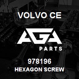978196 Volvo CE HEXAGON SCREW | AGA Parts