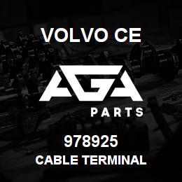978925 Volvo CE CABLE TERMINAL | AGA Parts