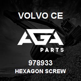 978933 Volvo CE HEXAGON SCREW | AGA Parts