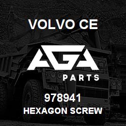 978941 Volvo CE HEXAGON SCREW | AGA Parts