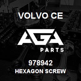 978942 Volvo CE HEXAGON SCREW | AGA Parts