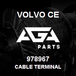 978967 Volvo CE CABLE TERMINAL | AGA Parts