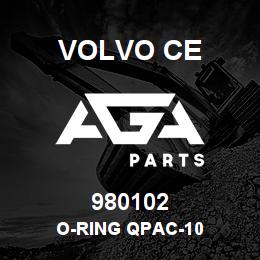 980102 Volvo CE O-RING QPAC-10 | AGA Parts
