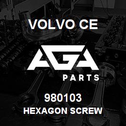 980103 Volvo CE HEXAGON SCREW | AGA Parts