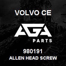 980191 Volvo CE ALLEN HEAD SCREW | AGA Parts