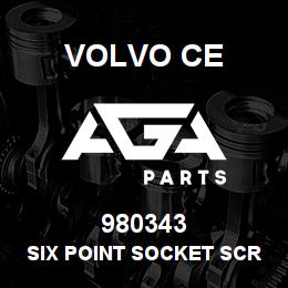 980343 Volvo CE SIX POINT SOCKET SCREW | AGA Parts