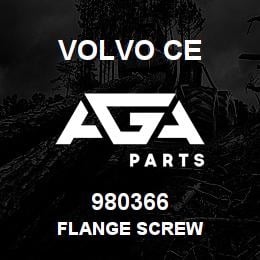 980366 Volvo CE FLANGE SCREW | AGA Parts