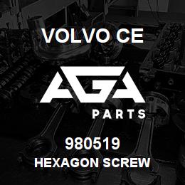 980519 Volvo CE HEXAGON SCREW | AGA Parts