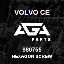 980755 Volvo CE HEXAGON SCREW | AGA Parts