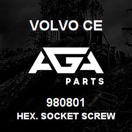 980801 Volvo CE HEX. SOCKET SCREW | AGA Parts