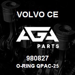 980827 Volvo CE O-RING QPAC-25 | AGA Parts
